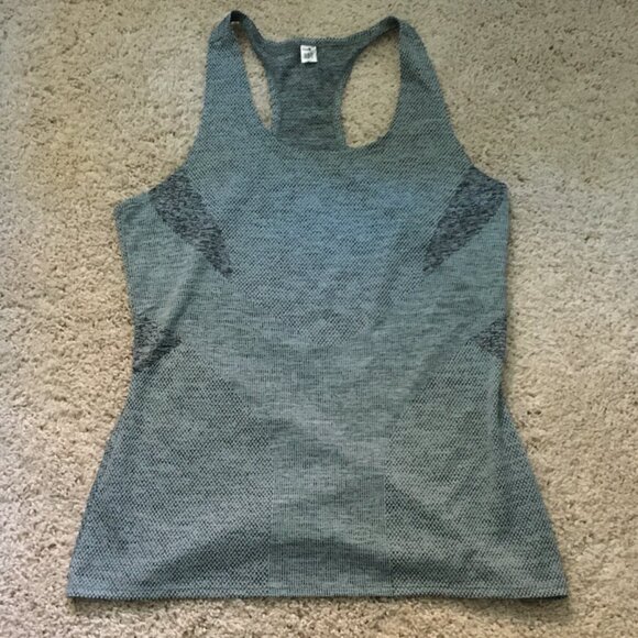 Adidas Grey Racerback Mesh Tank Top - Picture 3 of 15